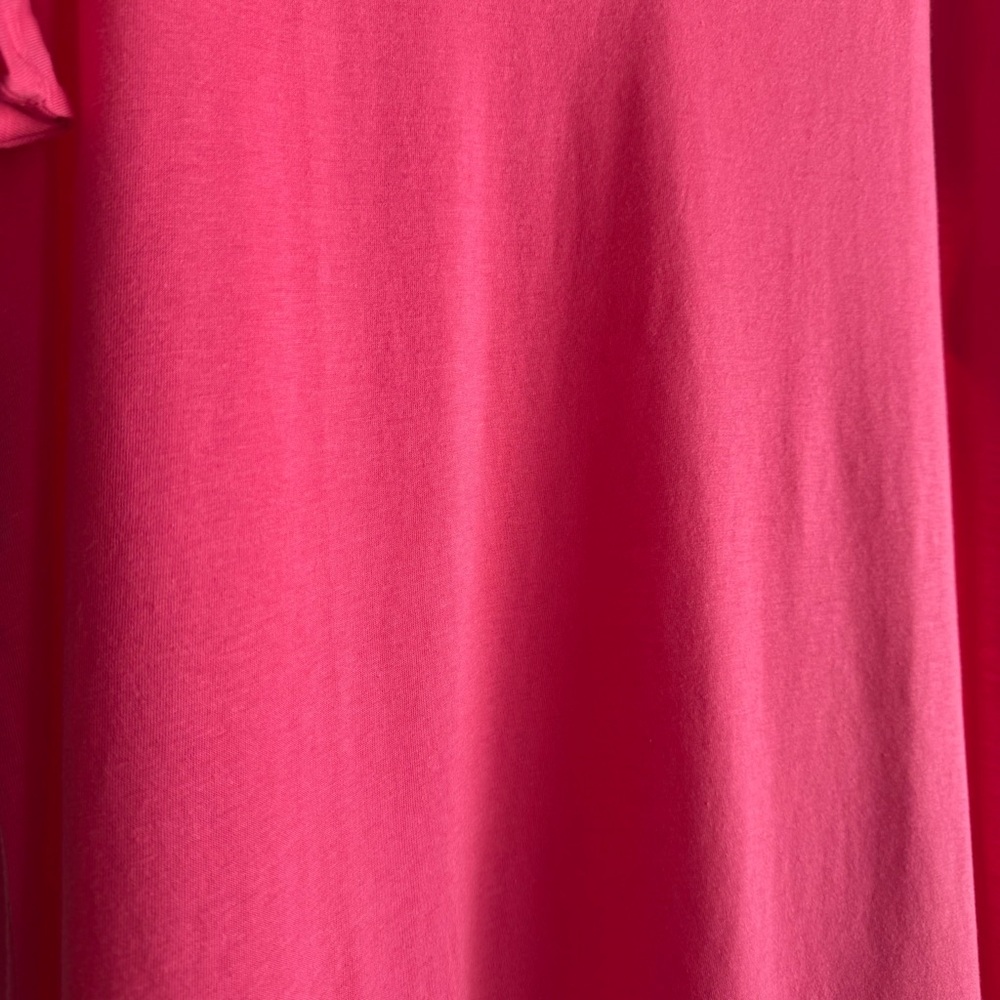 Plus Size Relaxed Barbie Pink V Neck Top Torrid 4X Lounge Soft Everyday Comfort - Picture 3 of 7